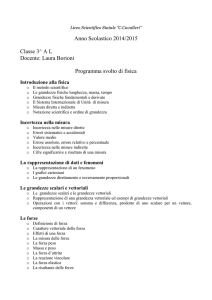 Liceo Scientifico Statale “C.Cavalleri” Anno Scolastico 2014/2015