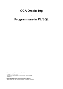 Programmare in PL/SQL