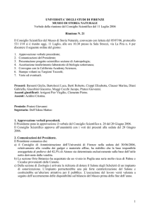 consiglio21 11-07-06 - UniFI - Università degli Studi di Firenze