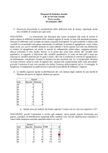 Elementi di Statistica Sociale - Università degli Studi di Palermo