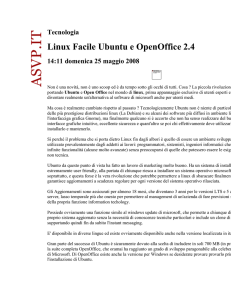 Linux Facile Ubuntu e OpenOffice 2.4