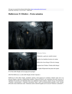 Halloween 31 Ottobre - Festa satanica : Romina Malizia Blog : http