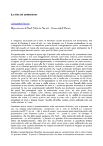 Il senso del postmoderno - Università degli Studi di Trieste