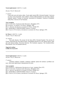 Docente: Prof. D. Monteverdi - Università degli Studi di Parma