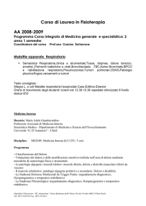Prog. Corso Int. Med. Gen e Specialistica I