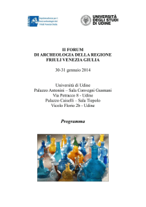 Programma - Università degli Studi di Udine