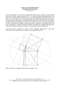 Come Euclide dimostrò il teorema di Pitagora