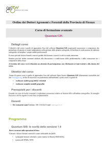 Programma - Ordine dei Dottori Agronomi e Forestali di Firenze