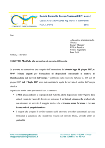 Società Consortile Energia Toscana (C.E.T. s.c.r.l..) Cod.fisc./P.iva n