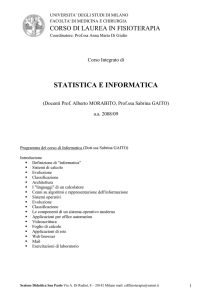 Statistica e informatica (versione in doc)
