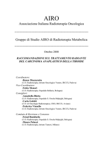 Metastasi a Distanza - AIRO associazione italiana radioterapia