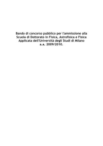 Art. 6 - Esame di ammissione - Università degli Studi di Milano
