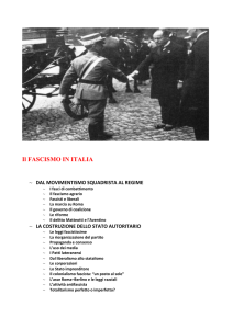 Il fascismo in Italia - Il volto della storia