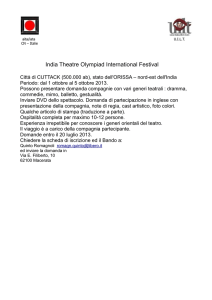aita/iata U.I.L.T. CN – Italie India Theatre Olympiad International