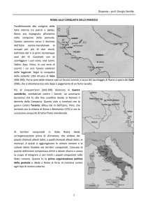 Conquiste di Roma - Insegnare italiano, storia e geografia