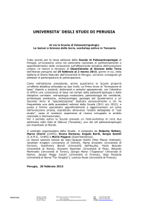 universita` degli studi di perugia - Università degli Studi di Perugia