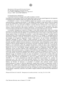 relaz peritoniti 2006 - Prof. Salvatore Berretta