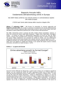 1 Rapporto Annuale AdEx, l`andamento dell`advertising online in