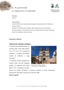 Beni Culturali e Terremoto Provincia Pescara Come arrivare A24