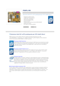 P5KPL-VM Soluzione Intel G31 uATX predisposta per CPU Intel