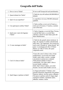 scheda 2 per lo studio semplificato dell`Italia - CPIA