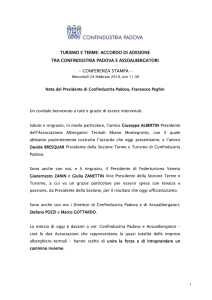 Accordo Confindustria PD-Assoalbergatori_Intervento Peghin