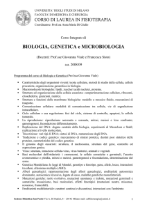 Biologia, genetica e microbiologia (versione in doc)