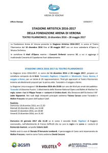 CS Stagione Artistica 2016-2017