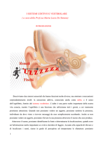 i sistemi uditivo e vestibolare - Fiani