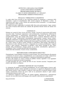 fisica iv - Istituto Santa Giuliana Falconieri