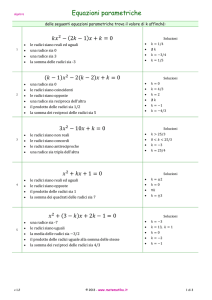 Equazioni parametriche