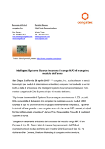 Announcing congatec*s first COM Express mini module with single