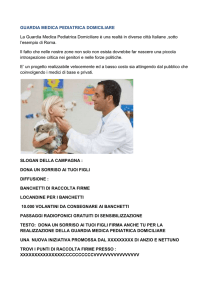 GUARDIA MEDICA PEDIATRICA DOMICILIARE La Guardia Medica