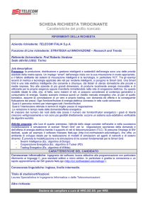Profilo del *Product Manager new infrastructural