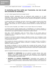 marketing anti crisi - Studio Maggiolo Pedini Associati