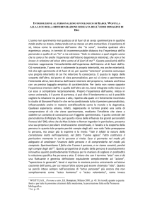 Introduzione al personalismo ontologico di Karol Wojtyla alla luce