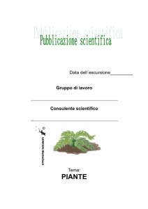 Pubblicazione piante