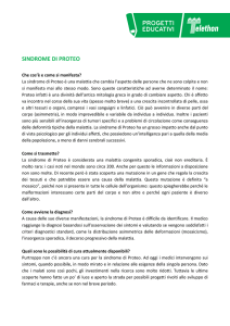 sindrome di proteo - Provincia di Pesaro e Urbino