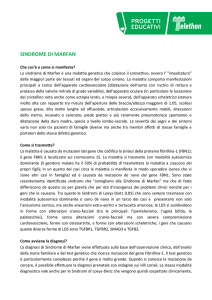 sindrome di marfan - Provincia di Pesaro e Urbino