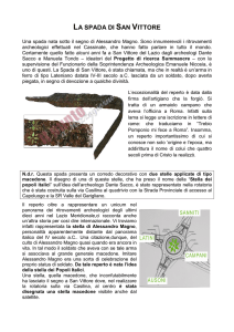 la spada di san vittore - Comune di San Vittore del Lazio