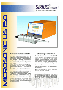 Generatore di ultrasuoni US 150 Ultrasonic