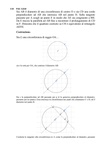 Sia AB il diametro di una circonferenza di centro - CTS