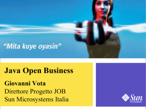 Java Open Business - Java User Group Sardegna