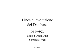 Linee di evoluzione dei Database