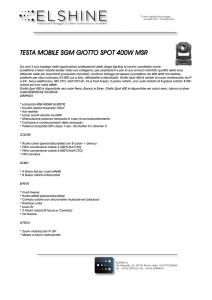 TESTA MOBILE SGM GIOTTO SPOT 400W MSR