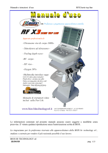 Manuale RFX3 serie top line