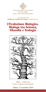 L`Evoluzione Biologica. Dialogo tra Scienza, Filosofia e Teologia