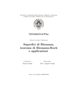 Superfici di Riemann, teorema di Riemann