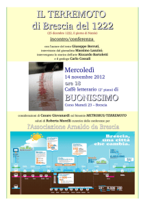 Terremoto 1222 Brescia - Inscenalarte di Riccardo Bartoletti