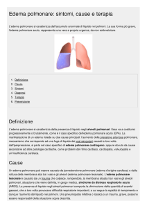 Edema polmonare: sintomi, cause e terapia